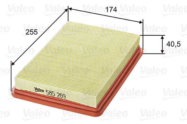 Filtr powietrza 585269 valeo