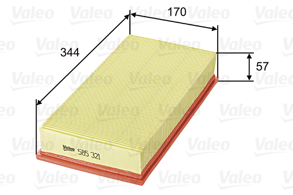 Filtr powietrza 585321 valeo