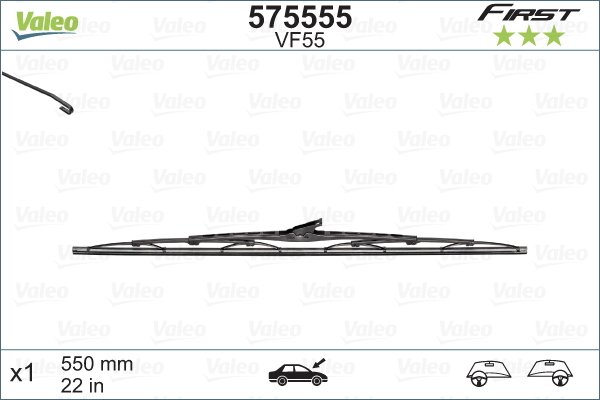 Pióro wycieraczki, FIRST 575555 VALEO