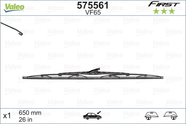 Pióro wycieraczki, FIRST 575561 VALEO