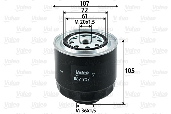 Filtr paliwa 587737 valeo