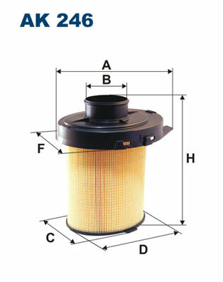 Filtr powietrza AK 246 FILTRON WIX
