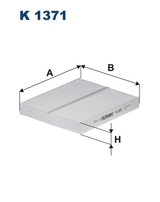 Filtr kabinowy przeciwpyłkowy K 1371 FILTRON WIX