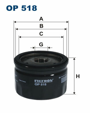 Filtr oleju OP 518 FILTRON WIX