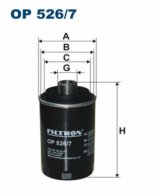 Filtr oleju OP 526/7 FILTRON WIX