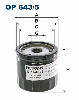 Filtr oleju OP 643/5 FILTRON WIX