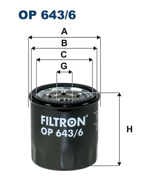 Filtr oleju OP 643/6 FILTRON WIX