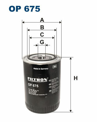 Filtr oleju OP 675 FILTRON WIX