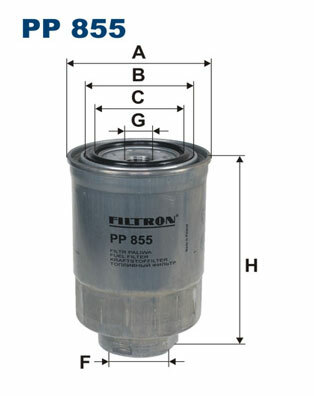 Filtr paliwa PP 855 FILTRON WIX