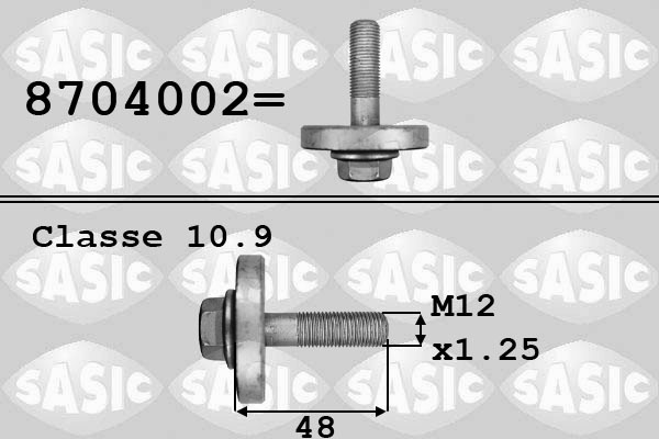 Śruba koła pasowego 8704002 SASIC