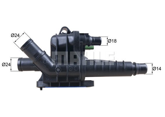 Termostat układu chłodzenia TH 66 83 MAHLE
