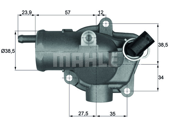 Termostat układu chłodzenia TH 11 87 MAHLE