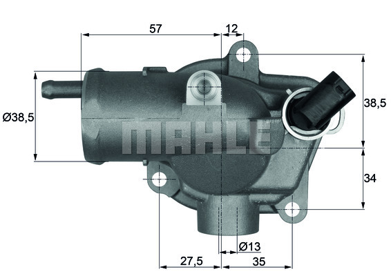 Termostat układu chłodzenia TI 27 92 MAHLE