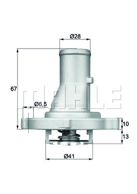 Termostat układu chłodzenia TI 68 87D MAHLE