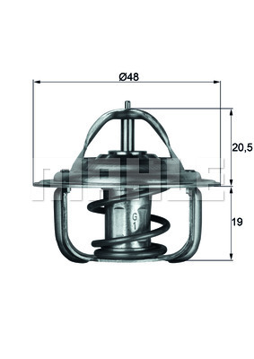 Termostat układu chłodzenia TX 1 92D MAHLE