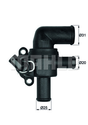 Termostat układu chłodzenia TI 52 90 MAHLE