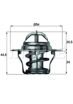 Termostat układu chłodzenia TX 4 83D MAHLE