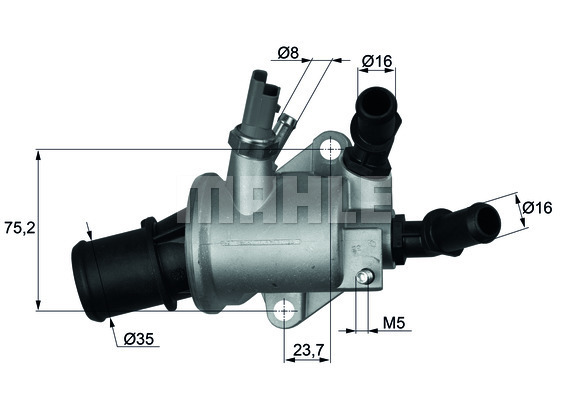 Termostat układu chłodzenia TI 143 88 MAHLE