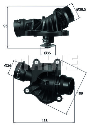 Termostat układu chłodzenia TI 234 88 MAHLE