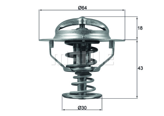 Termostat układu chłodzenia TX 114 82D MAHLE