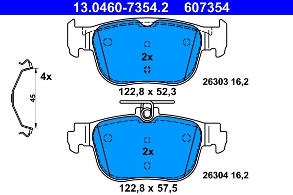 KLOCKI HAM. SKODA T. OCTAVIA 1,0-2,0 TSI 19- 13.0460-7354.2 ATE