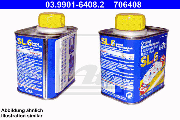 Płyn hamulcowy, SL.6 DOT 4 03.9901-6408.2 ATE