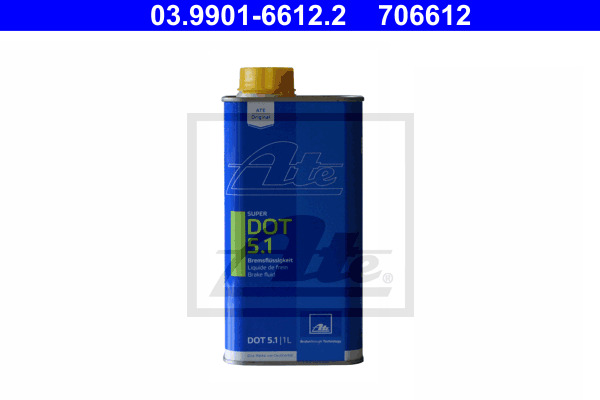 Płyn hamulcowy, SUPER DOT 5.1 03.9901-6612.2 ATE