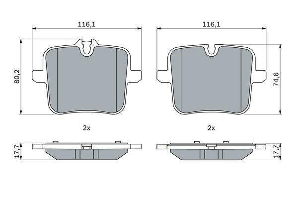 Klocki hamulcowe - komplet 0 986 424 923 BOSCH