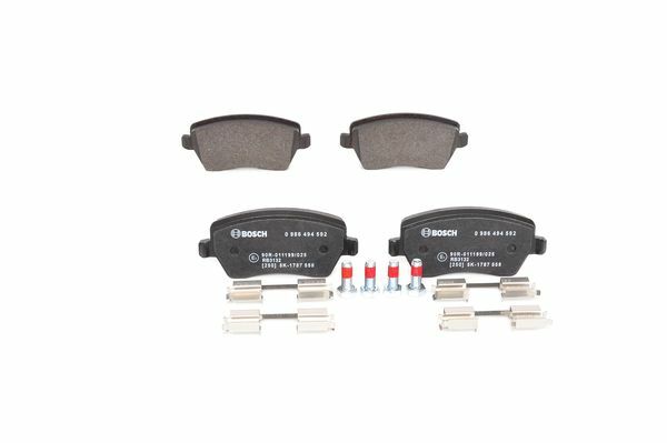 Klocki hamulcowe - komplet 0 986 494 592 BOSCH