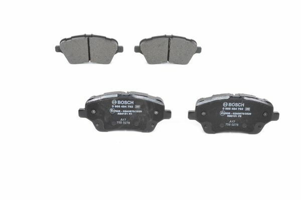 Klocki hamulcowe - komplet 0 986 494 792 BOSCH