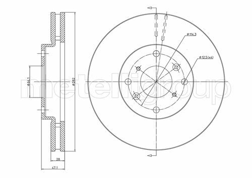 Tarcza hamulcowa 800-577 METELLI CIFAM
