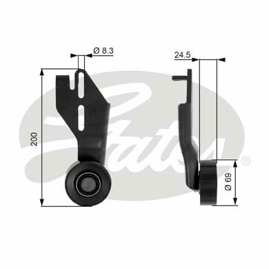 Rolka napinająca paska wieloklinowego, DriveAlign® T36063 GATES