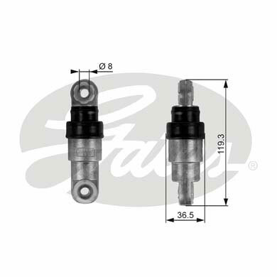 Tłumik drgań, pasek wieloklinowy, DriveAlign® T38218 GATES