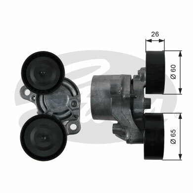 Rolka napinająca paska wieloklinowego, DriveAlign® T39199 GATES
