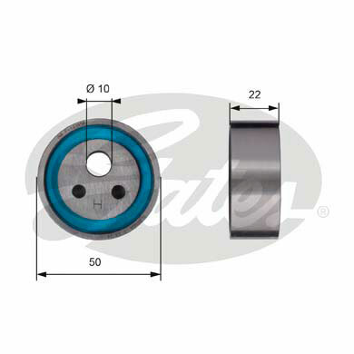 Rolka napinająca paska rozrządu, PowerGrip® T41154 GATES