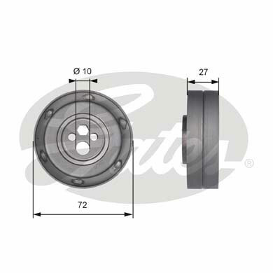 Rolka napinająca paska rozrządu, PowerGrip® T41216 GATES