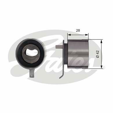 Rolka napinająca paska rozrządu, PowerGrip® T41267 GATES