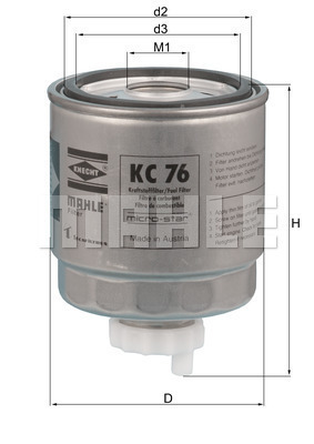 Filtr paliwa KC 76 KNECHT