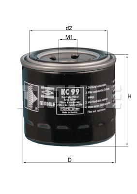 Filtr paliwa KC 99 KNECHT