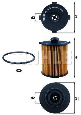 Filtr oleju OX 1075D KNECHT