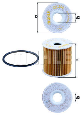 Filtr oleju OX 346D KNECHT