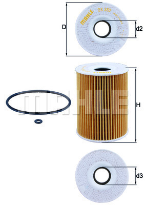 Filtr oleju OX 380D KNECHT