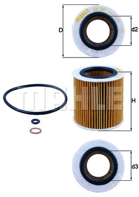 Filtr oleju OX 387D KNECHT