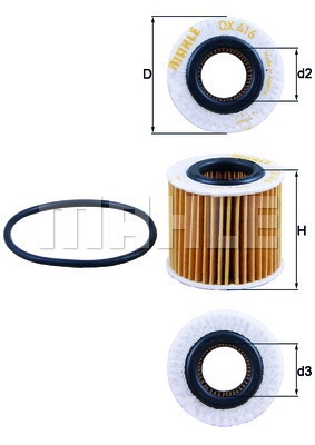 Filtr oleju OX 416D1 KNECHT