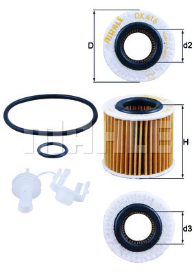 Filtr oleju OX 416D2 KNECHT