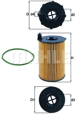 Filtr oleju OX 420D KNECHT