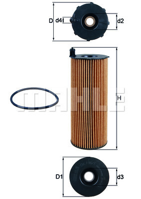 Filtr oleju OX 196/1D1 KNECHT