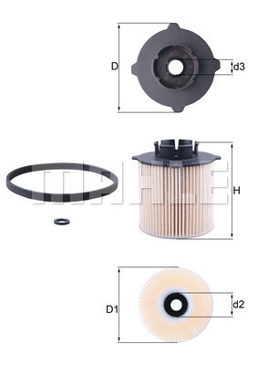 Filtr paliwa KX 265D KNECHT