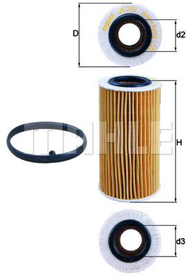 Filtr oleju OX 370D1 KNECHT
