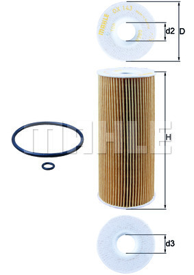 Filtr oleju OX 143D KNECHT